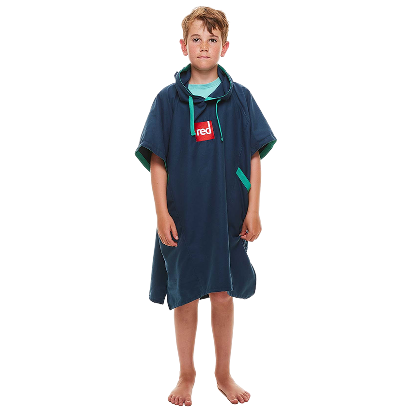 Red Equipment Kid's Quick Dry Microfibre Changing Robe - Navy