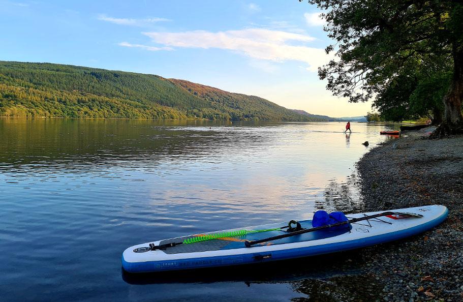 Paddleboarding in the Lake District, Coniston Water