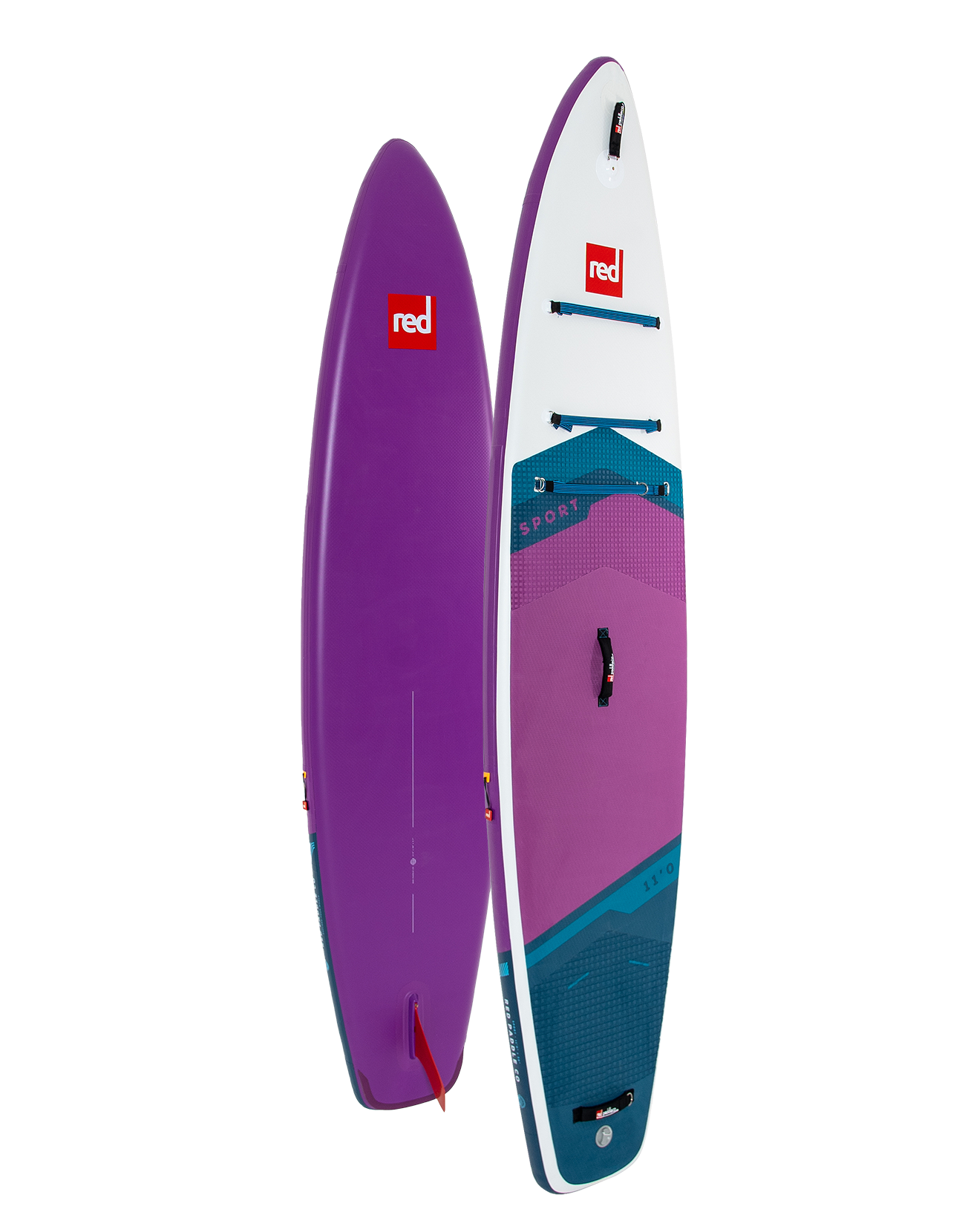 11'0" Sport Purple MSL Inflatable Paddle Board Package.