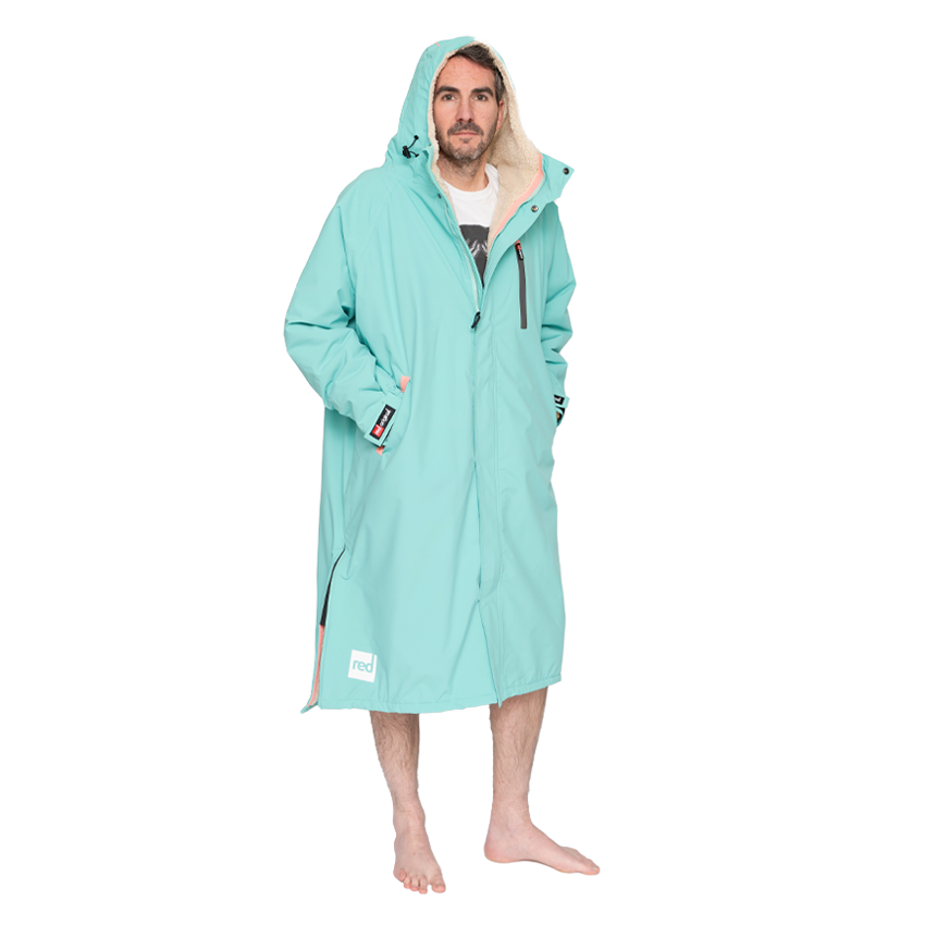 Men's Long Sleeve Pro Change Robe EVO - Icebergs Aqua