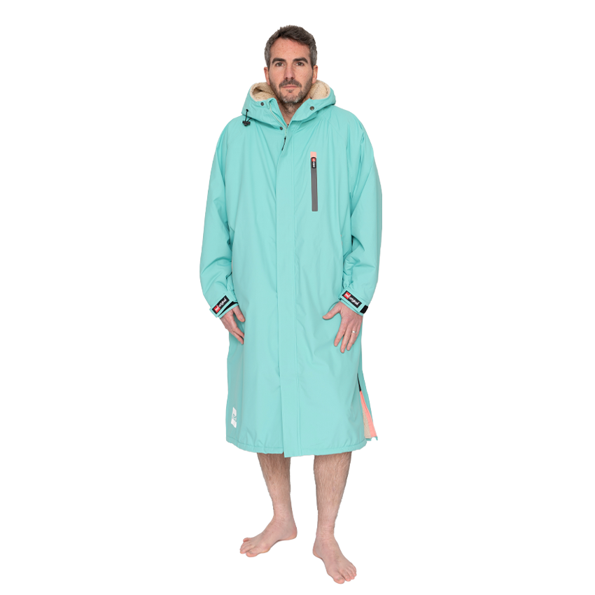 Men's Long Sleeve Pro Change Robe EVO - Icebergs Aqua