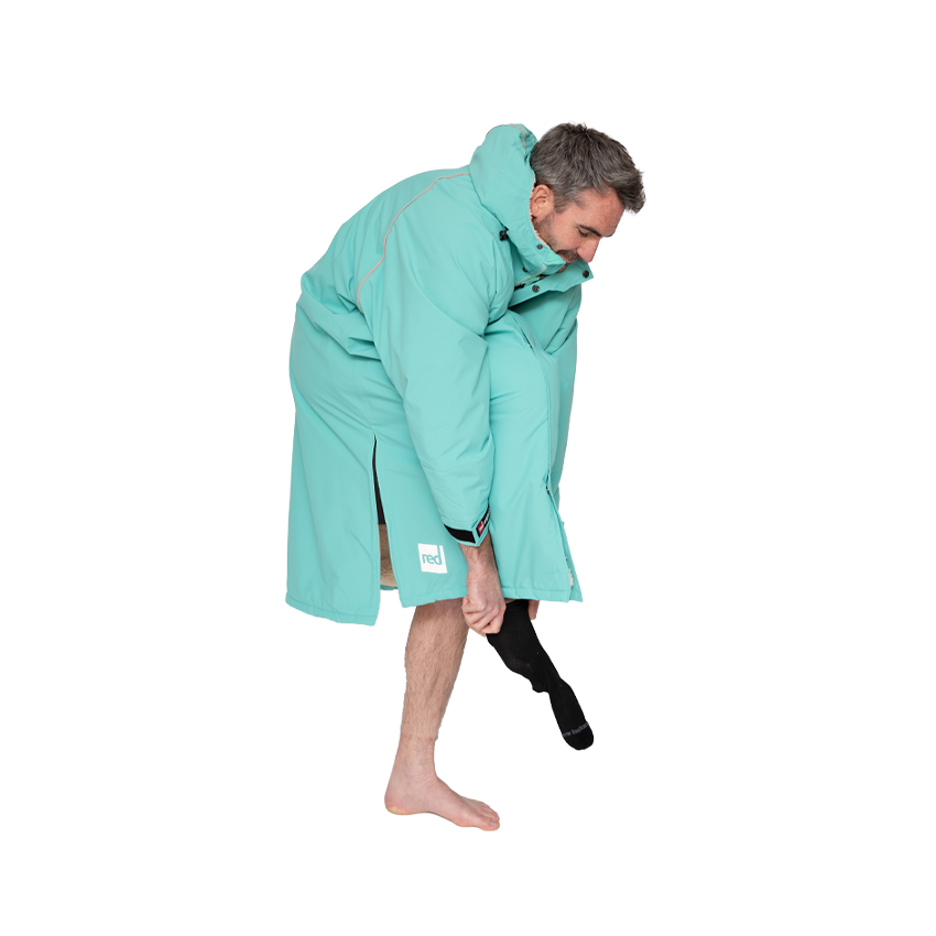 Men's Long Sleeve Pro Change Robe EVO - Icebergs Aqua