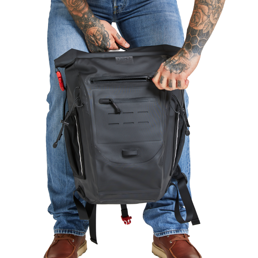 Red Adventure Waterproof Backpack 30L, Obsidian Black