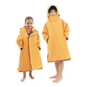 Kids’ Long Sleeve Dry Waterproof Changing Robe Alter EVO Pro - Bitter Orange