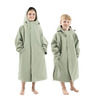 Kids’ Long Sleeve Dry Waterproof Changing Robe Alter EVO Pro - Sage Green