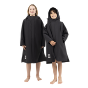 Kids’ Long Sleeve Dry Waterproof Changing Robe Alter EVO Pro - Stealth Black