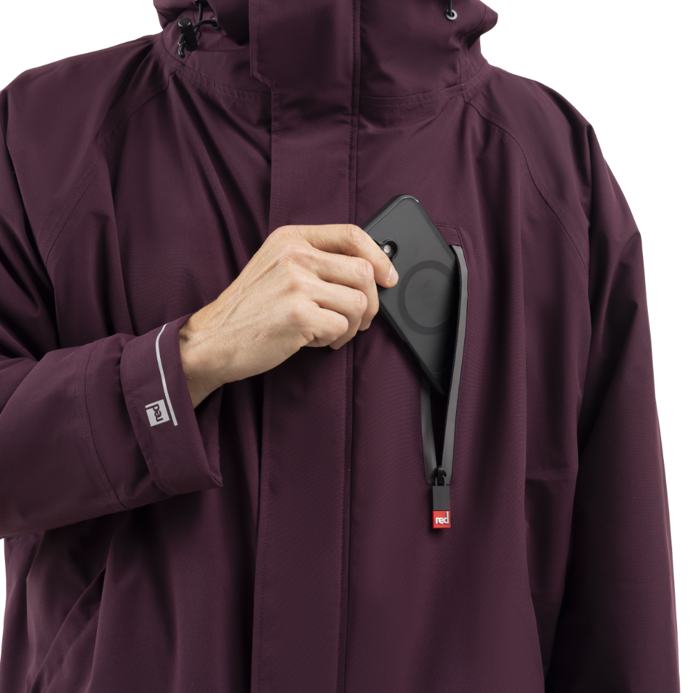 Men's Long Sleeve Dry Waterproof Changing Robe Alter EVO - Rich Burgundy