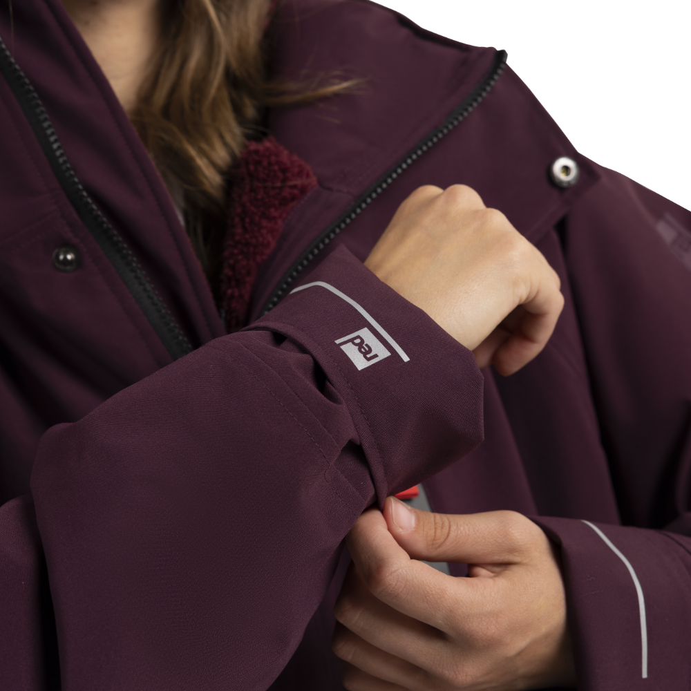 Women's Long Sleeve Dry Waterproof Changing Robe Alter EVO - Rich Burgundy