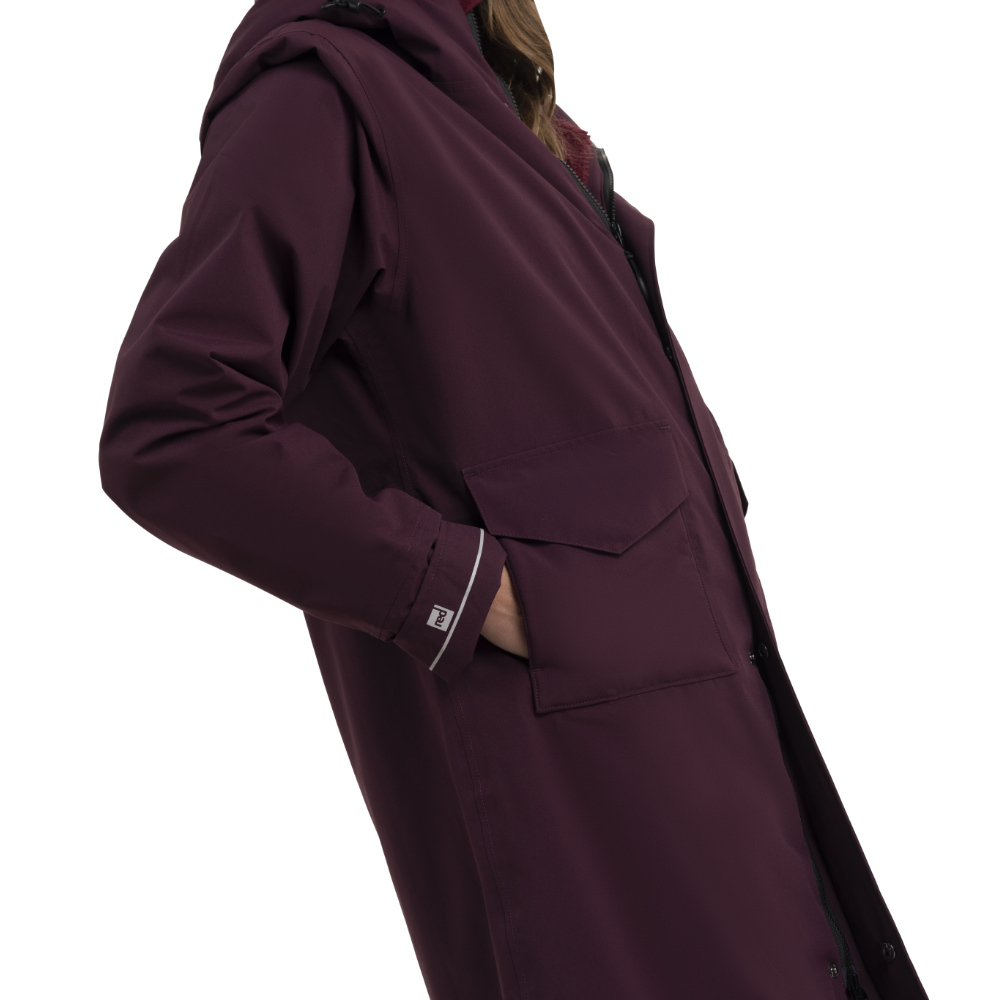 Women's EVO Pro Slimline Waterproof Parka Jacket - Rich Burgundy