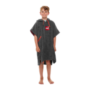 Kids Towelling Change Robe - Grey