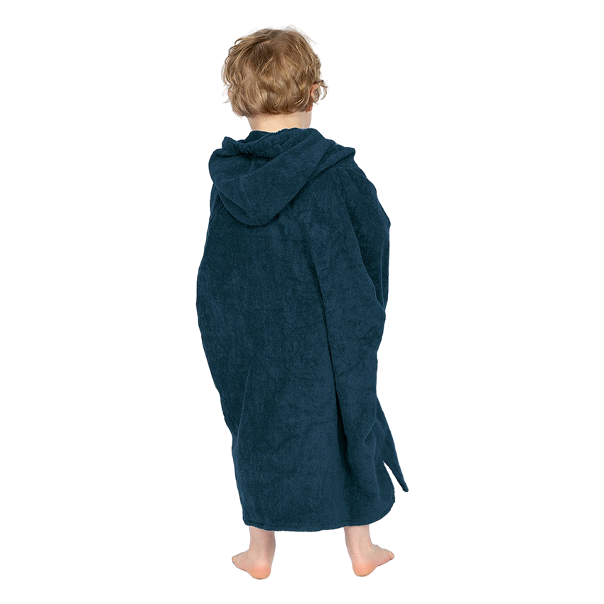 Kids Towelling Change Robe - Navy