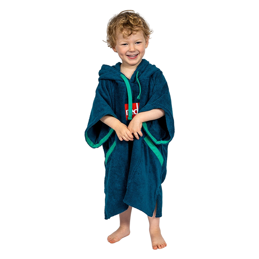 Kids Towelling Change Robe - Navy