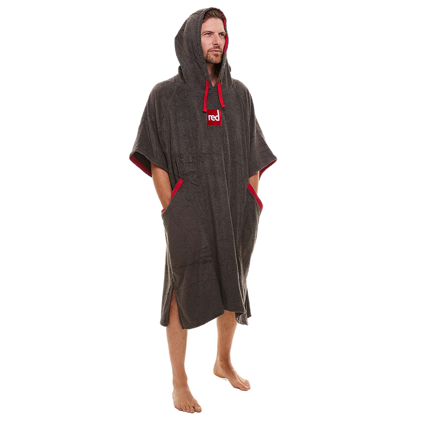 Men's Towelling Change Robe - Grey