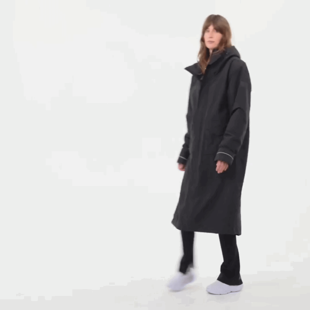 Women's EVO Pro Slimline Waterproof Parka Jacket - Stealth Black