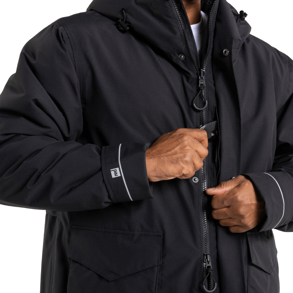 Men's EVO Pro Slimline Waterproof Parka Jacket - Stealth Black