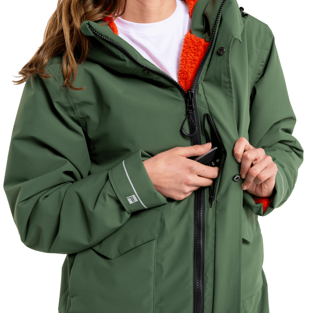 Women's EVO Pro Slimline Waterproof Parka Jacket - Forest Green