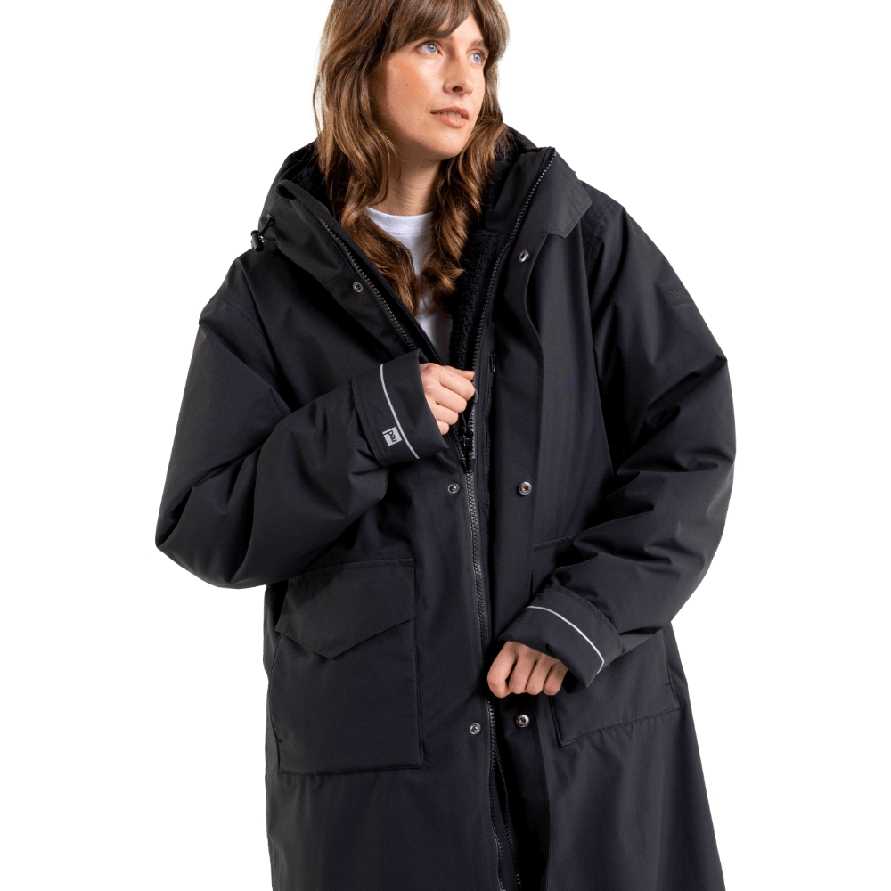 Women's EVO Pro Slimline Waterproof Parka Jacket - Stealth Black