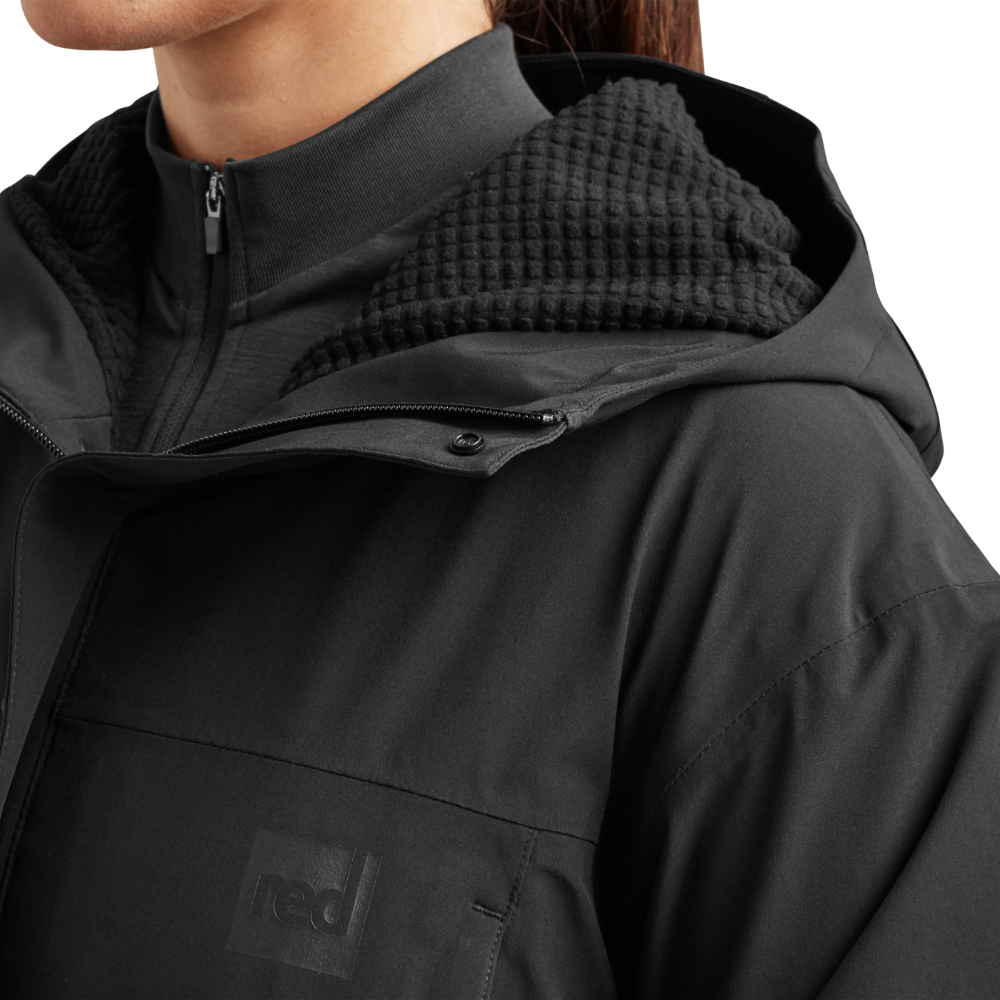 Women's Pursuit Waterproof Lightweight Changing Robe Jacket - Obsidian Black