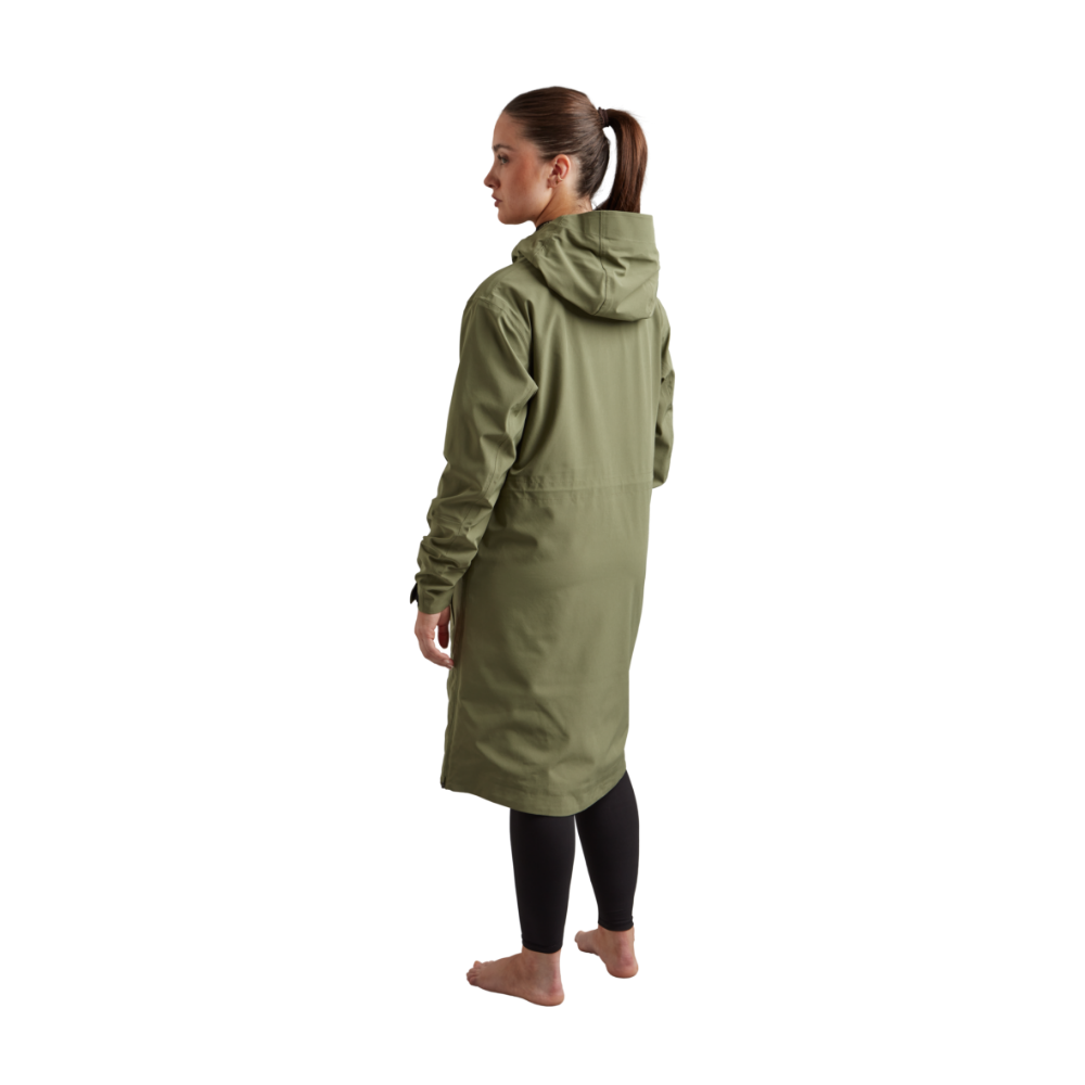 Women's Pursuit Waterproof Lightweight Changing Robe Jacket - Olive Green