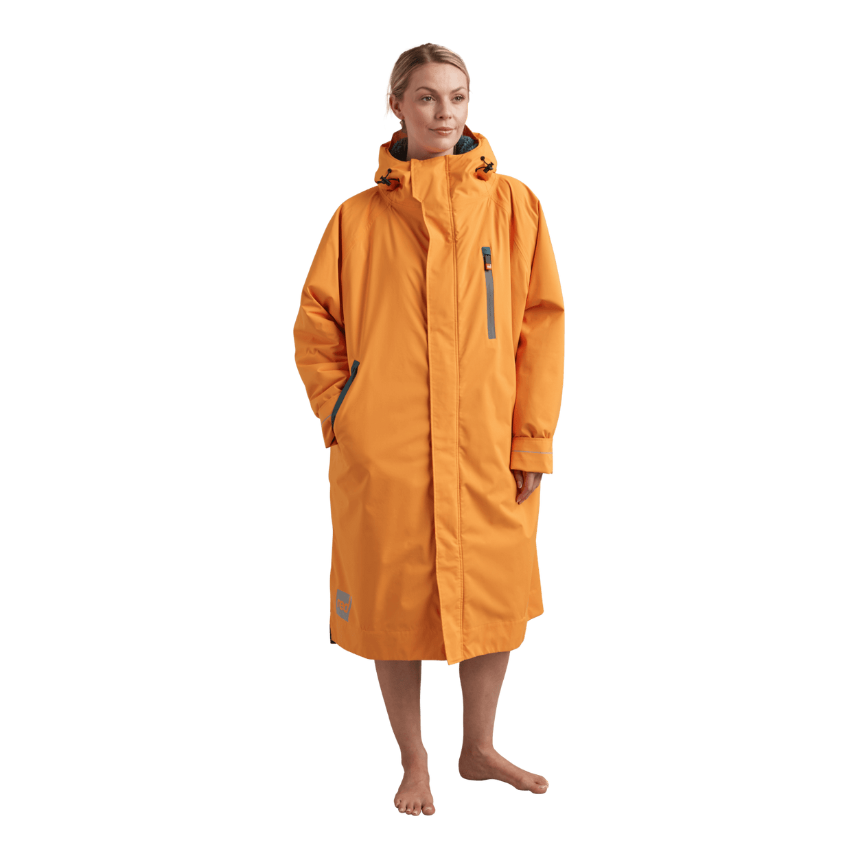 Women's Long Sleeve Dry Waterproof Changing Robe Alter EVO - Bitter Orange