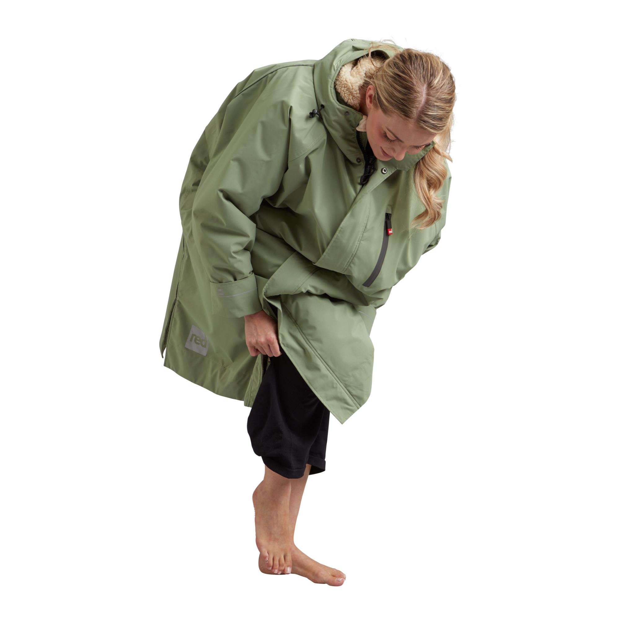 Women's Long Sleeve Waterproof Dry Changing Robe Alter Evo - Sage Green