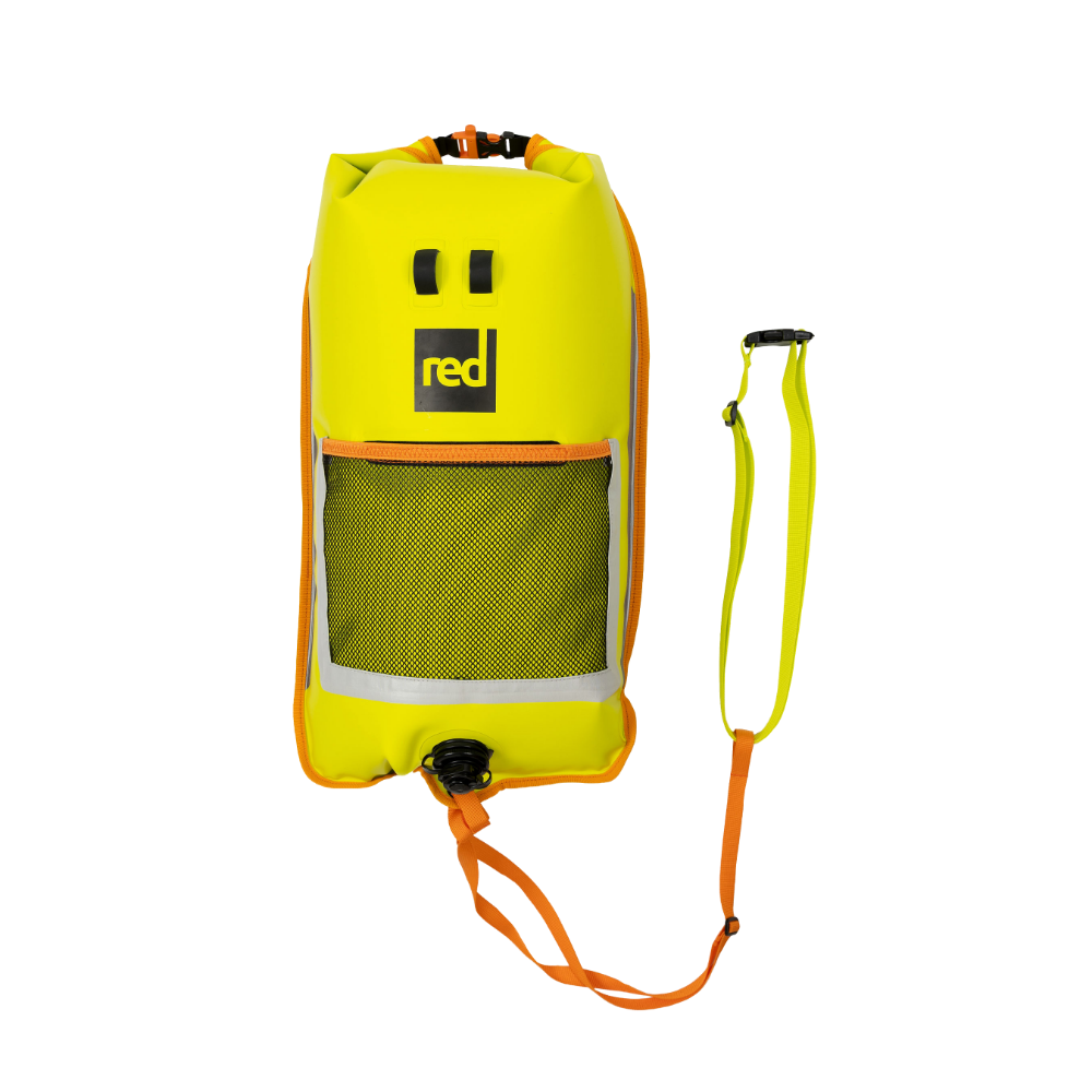 2-in-1 Reversible Swim Buoy Dry Bag Backpack - Admiral Blue / Neon Yellow