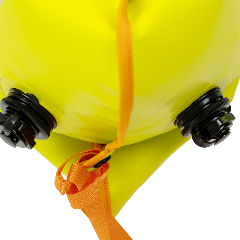 2-in-1 Reversible Swim Buoy Dry Bag Backpack - Admiral Blue / Neon Yellow