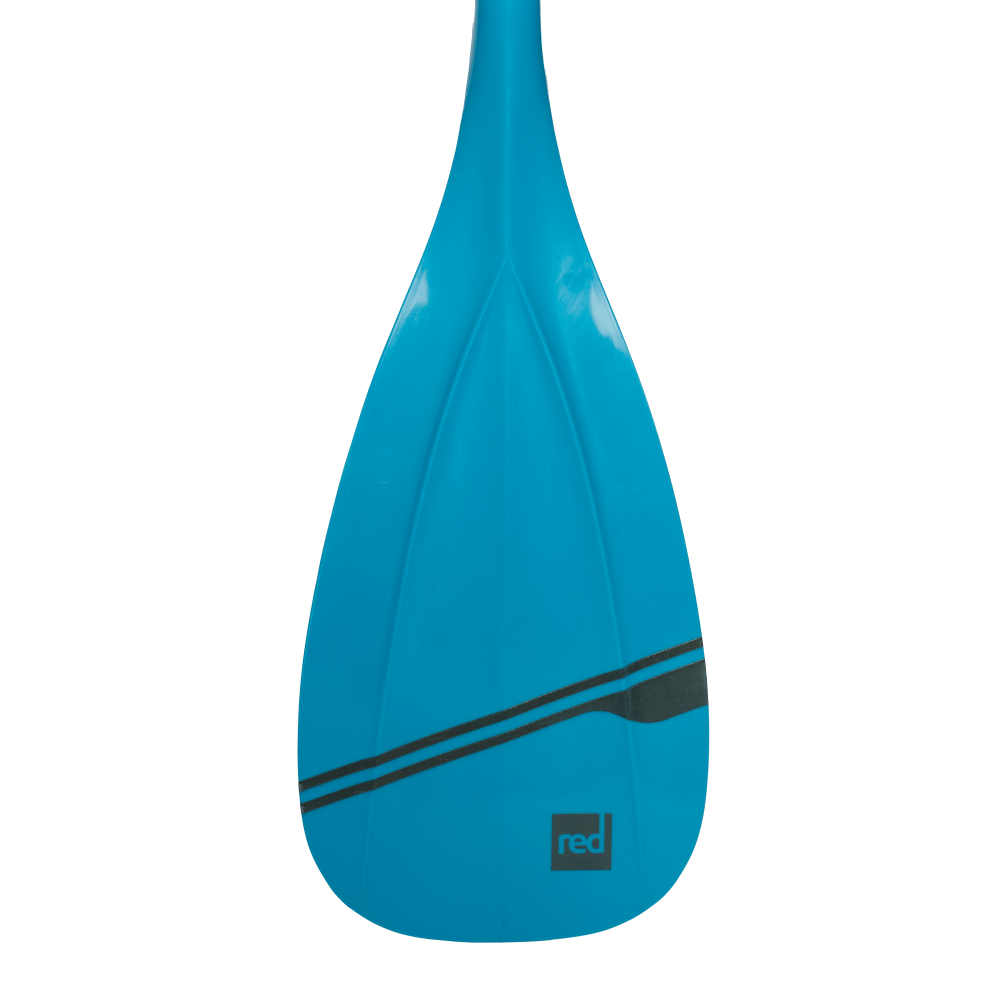 Compact 5-Piece Collapsible Carbon Hybrid SUP Paddle – Red