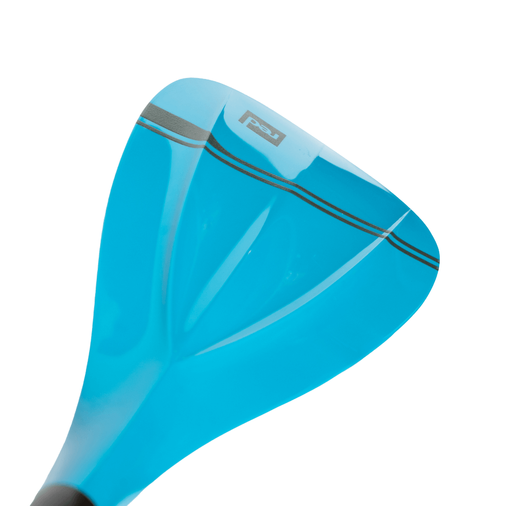 Compact 5-Piece Collapsible Carbon Hybrid SUP Paddle – Red