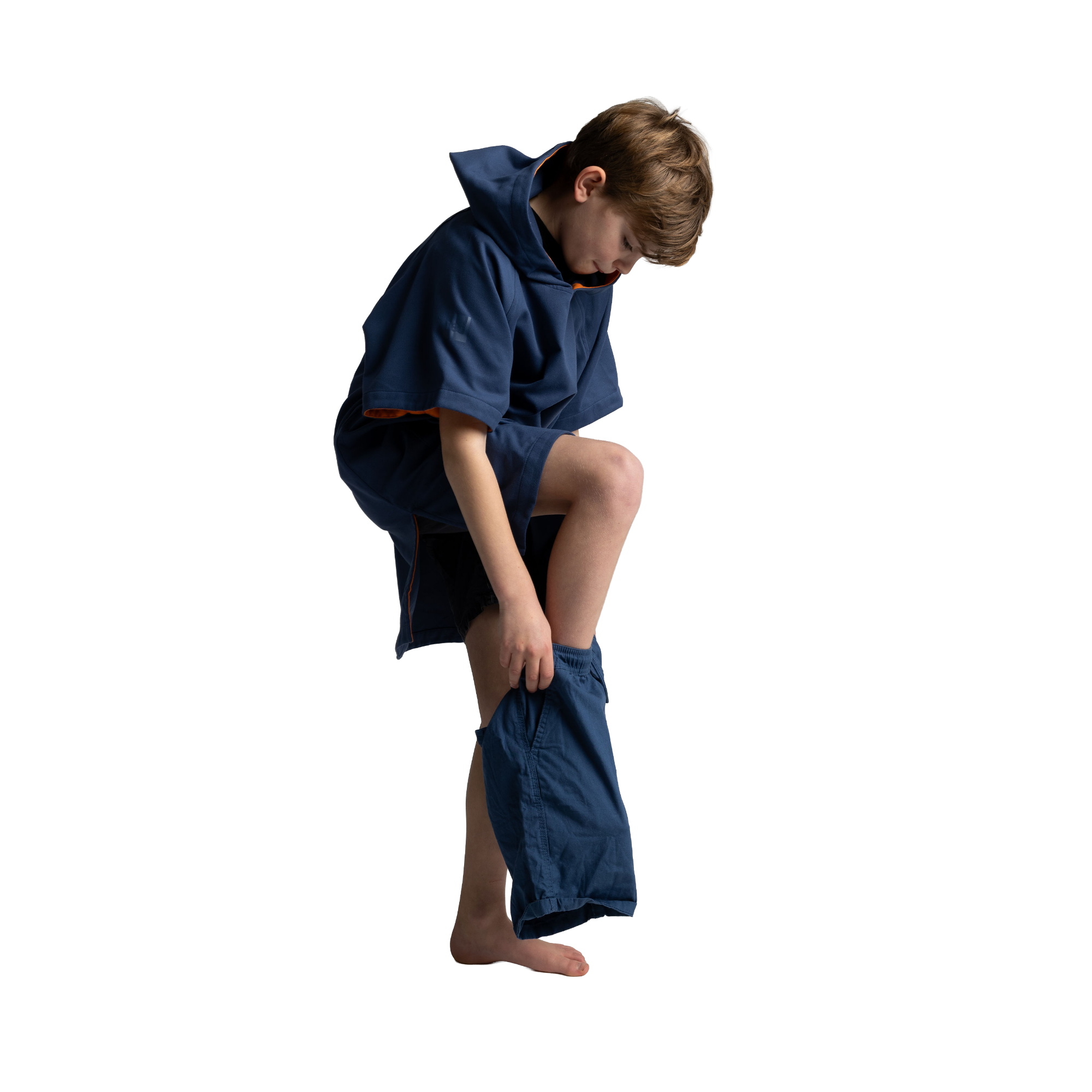 Kids' Quick Dry Microfibre Poncho Changing Robe - Admiral Blue