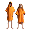 Kids' Quick Dry Microfibre Poncho Changing Robe - Bitter Orange