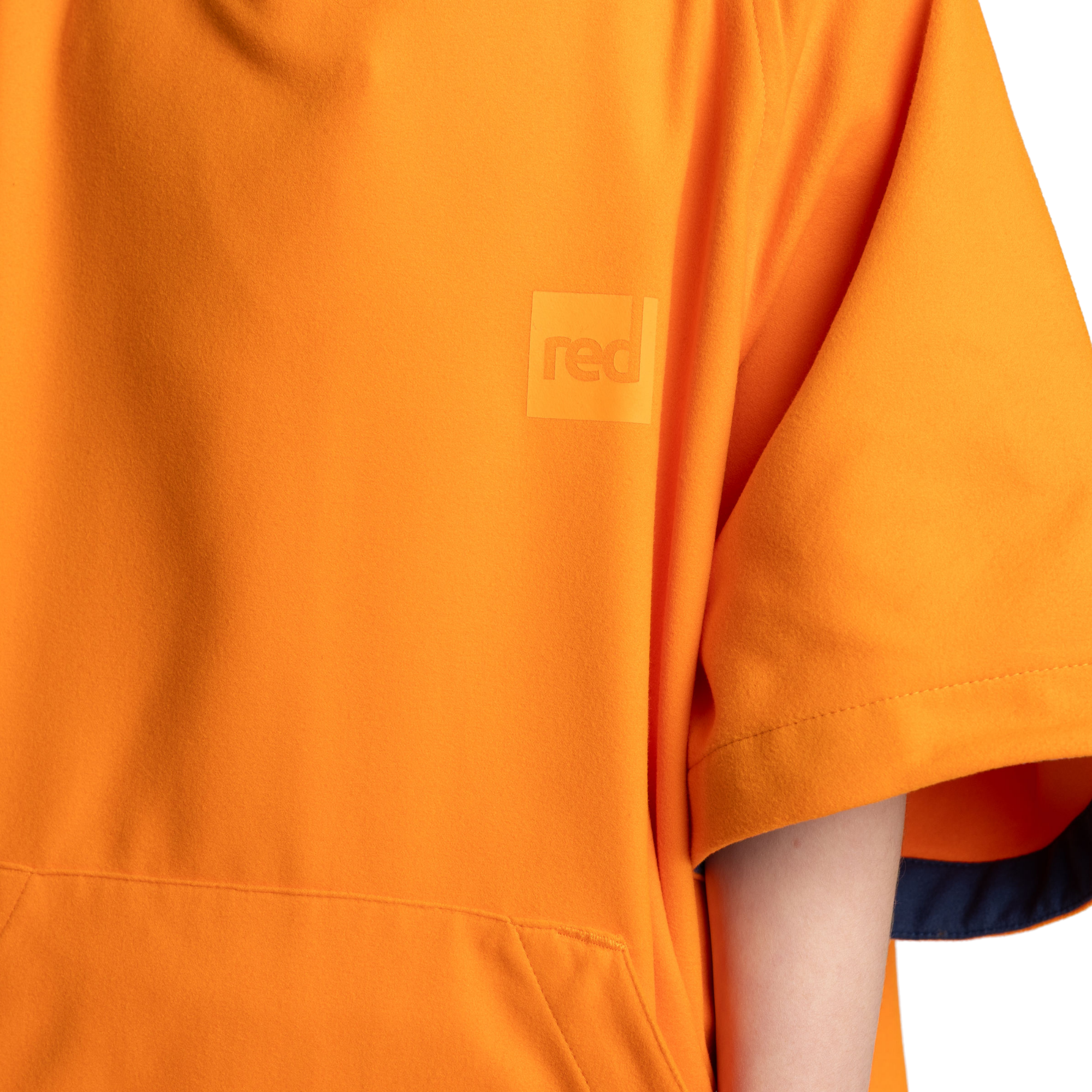 Kids' Quick Dry Microfibre Poncho Changing Robe - Bitter Orange