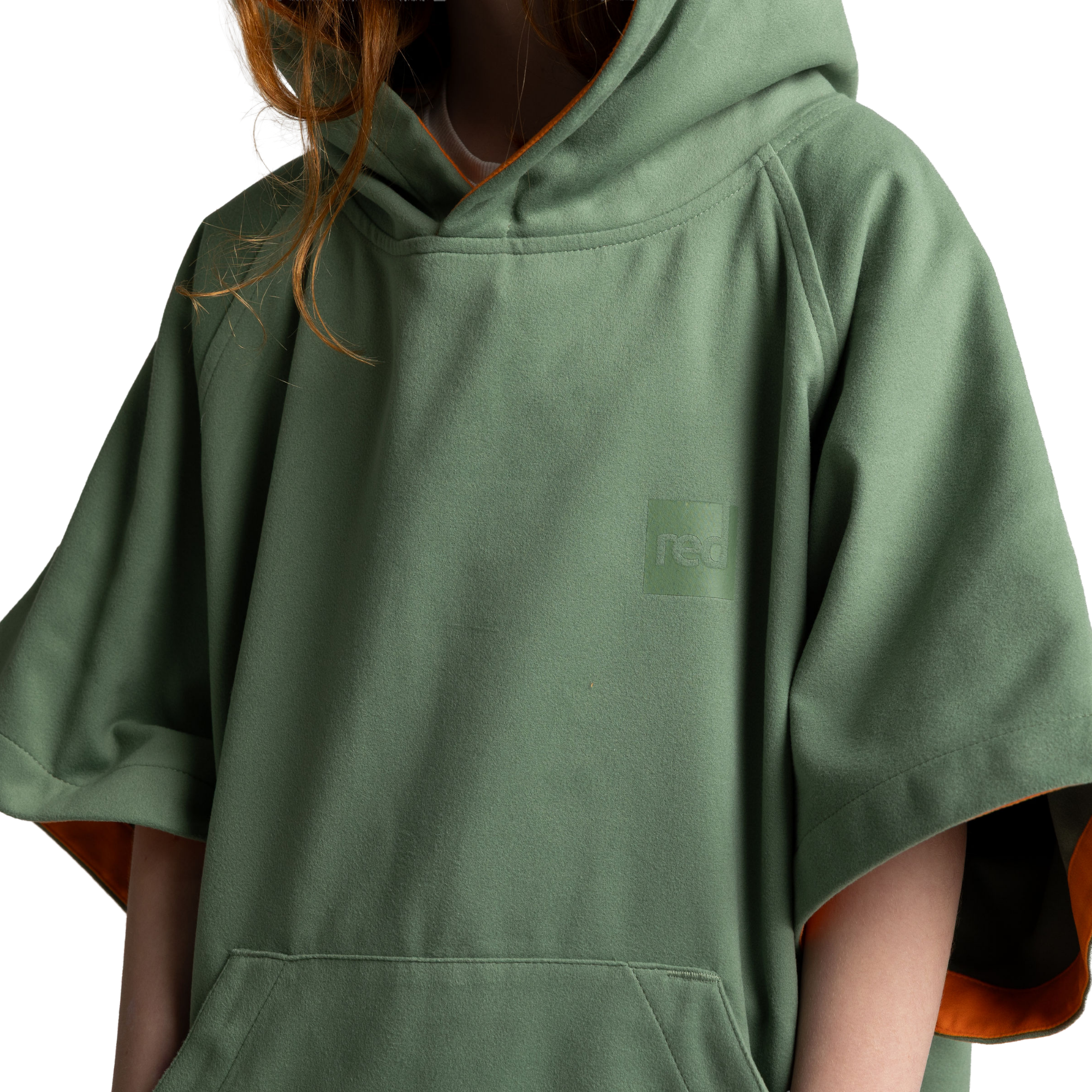 Kids' Quick Dry Microfibre Poncho Changing Robe - Sage Green