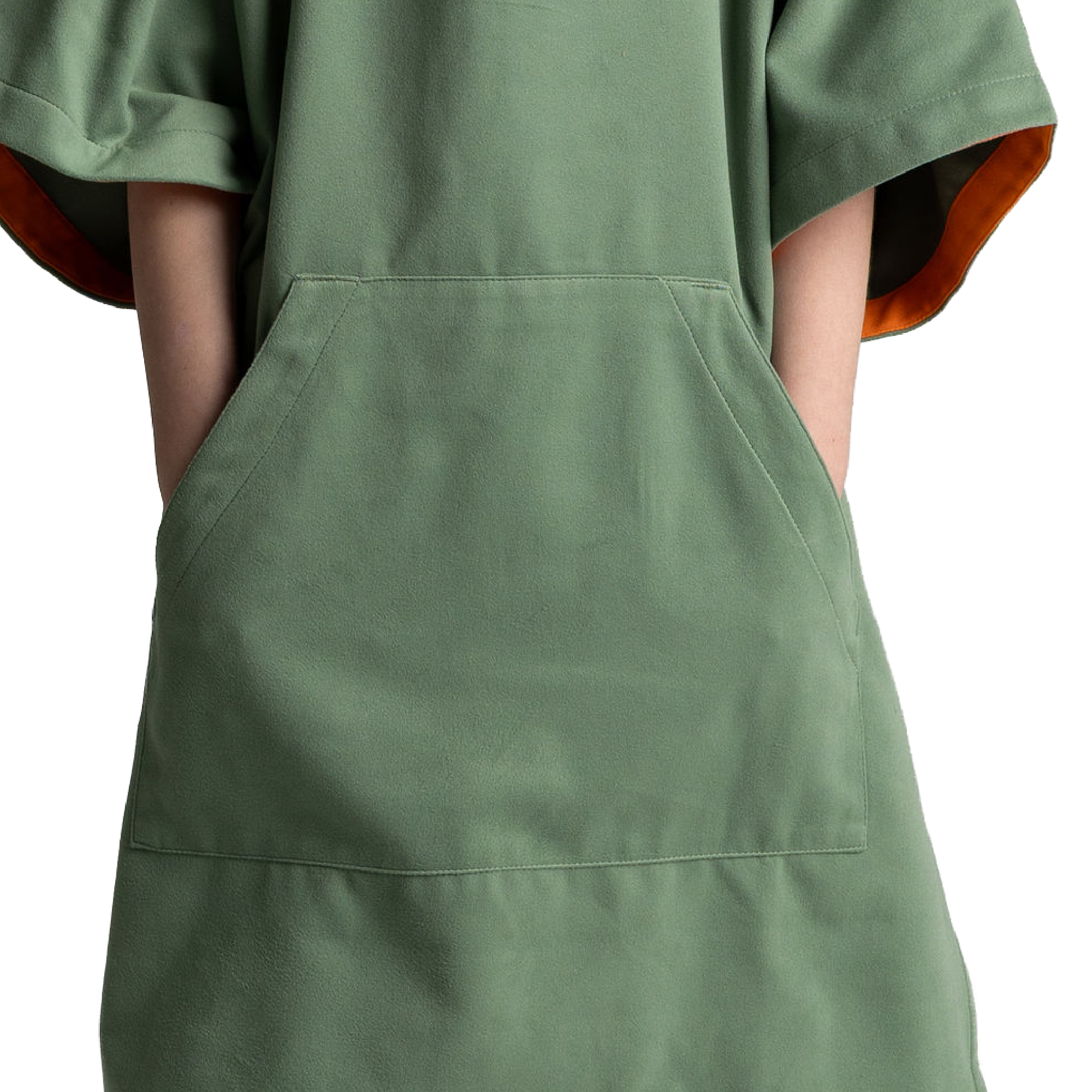 Kids' Quick Dry Microfibre Poncho Changing Robe - Sage Green