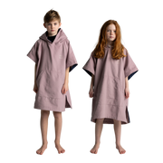 Kids' Quick Dry Microfibre Poncho Changing Robe - Salty Pink