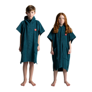 Kids' Towelling Poncho Changing Robe - Deep Teal