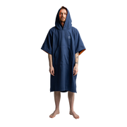 Men's Quick Dry Microfibre Poncho Changing Robe - Admiral Blue