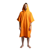 Men's Quick Dry Microfibre Poncho Changing Robe - Bitter Orange