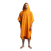 Men's Towelling Poncho Changing Robe - Bitter Orange