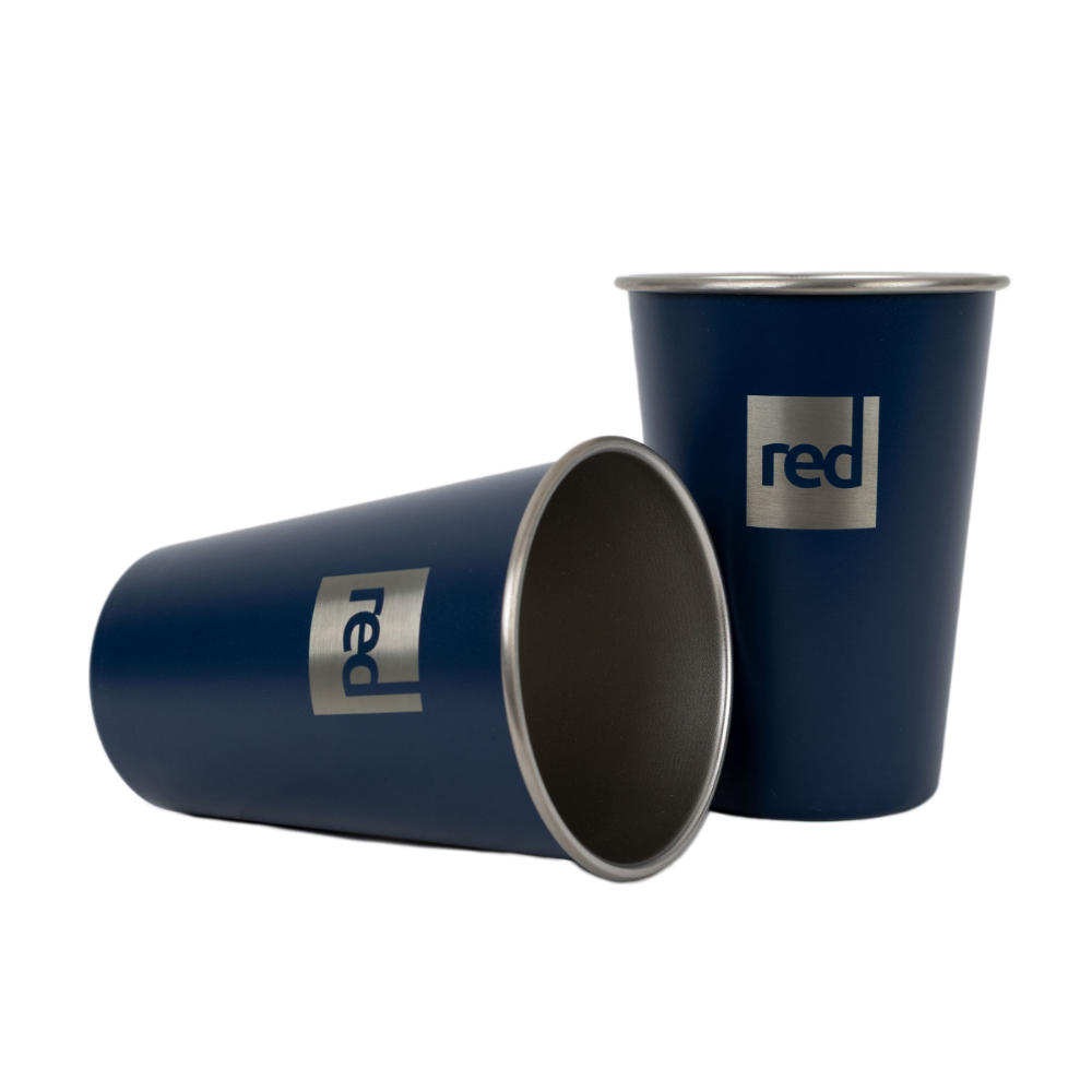 Stackable Stainless Steel Drinking Cups 500ml (2-Pack) – Admiral Blue