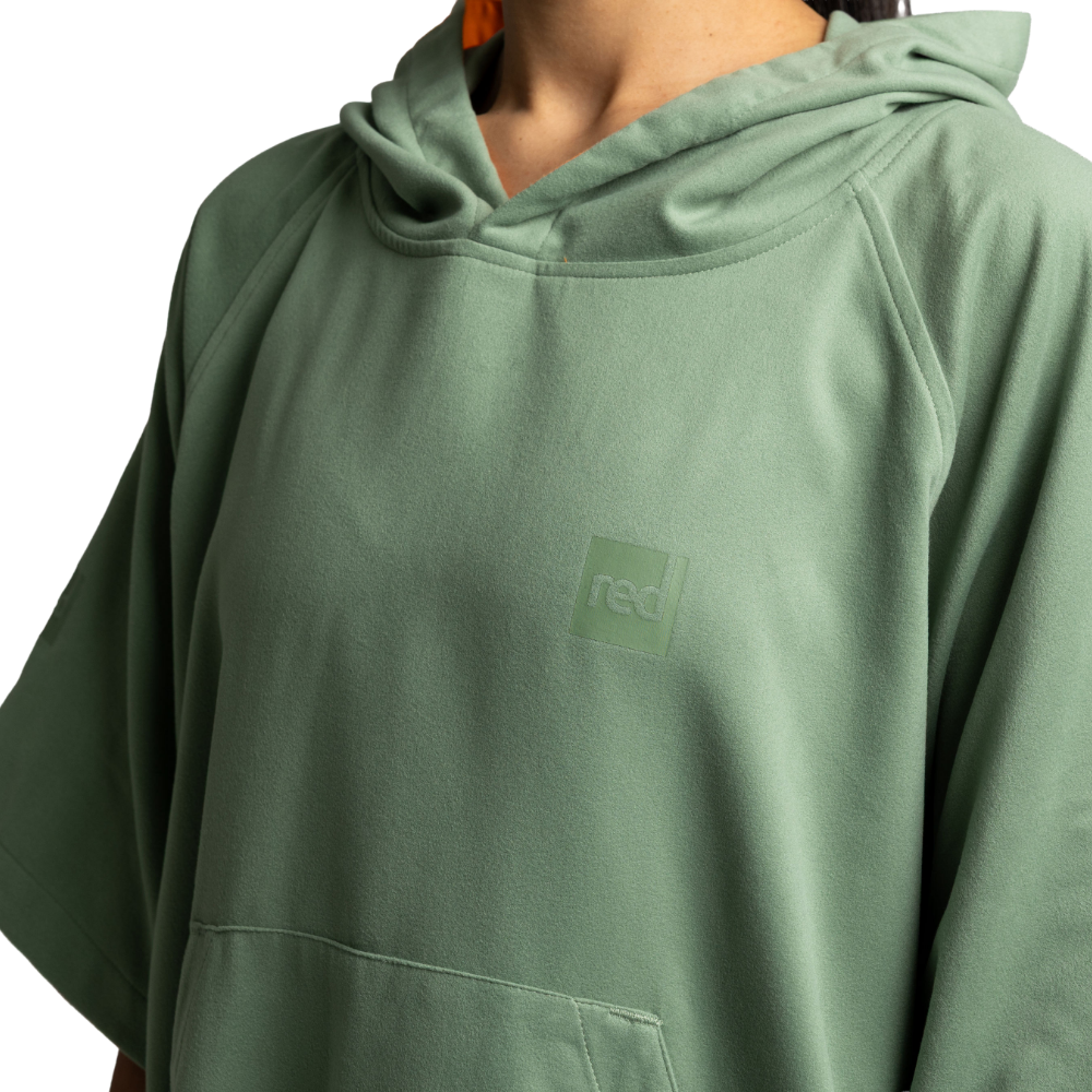 Women's Quick Dry Microfibre Poncho Changing Robe - Sage Green