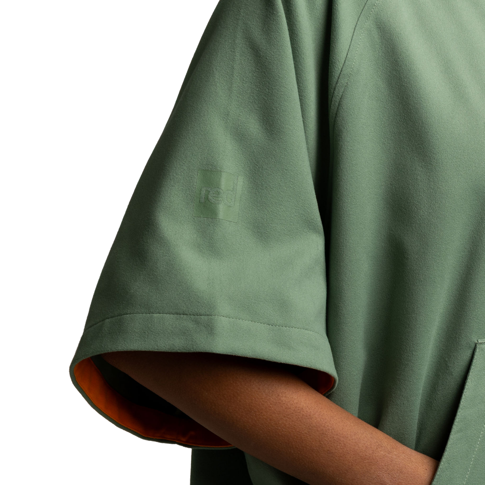 Women's Quick Dry Microfibre Poncho Changing Robe - Sage Green