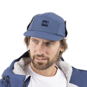 Fleece-Lined Peaked Trapper Hat - Admiral Blue