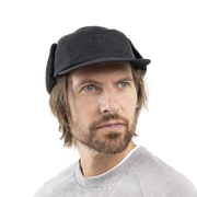 Fleece-Lined Peaked Trapper Hat - Stealth Black