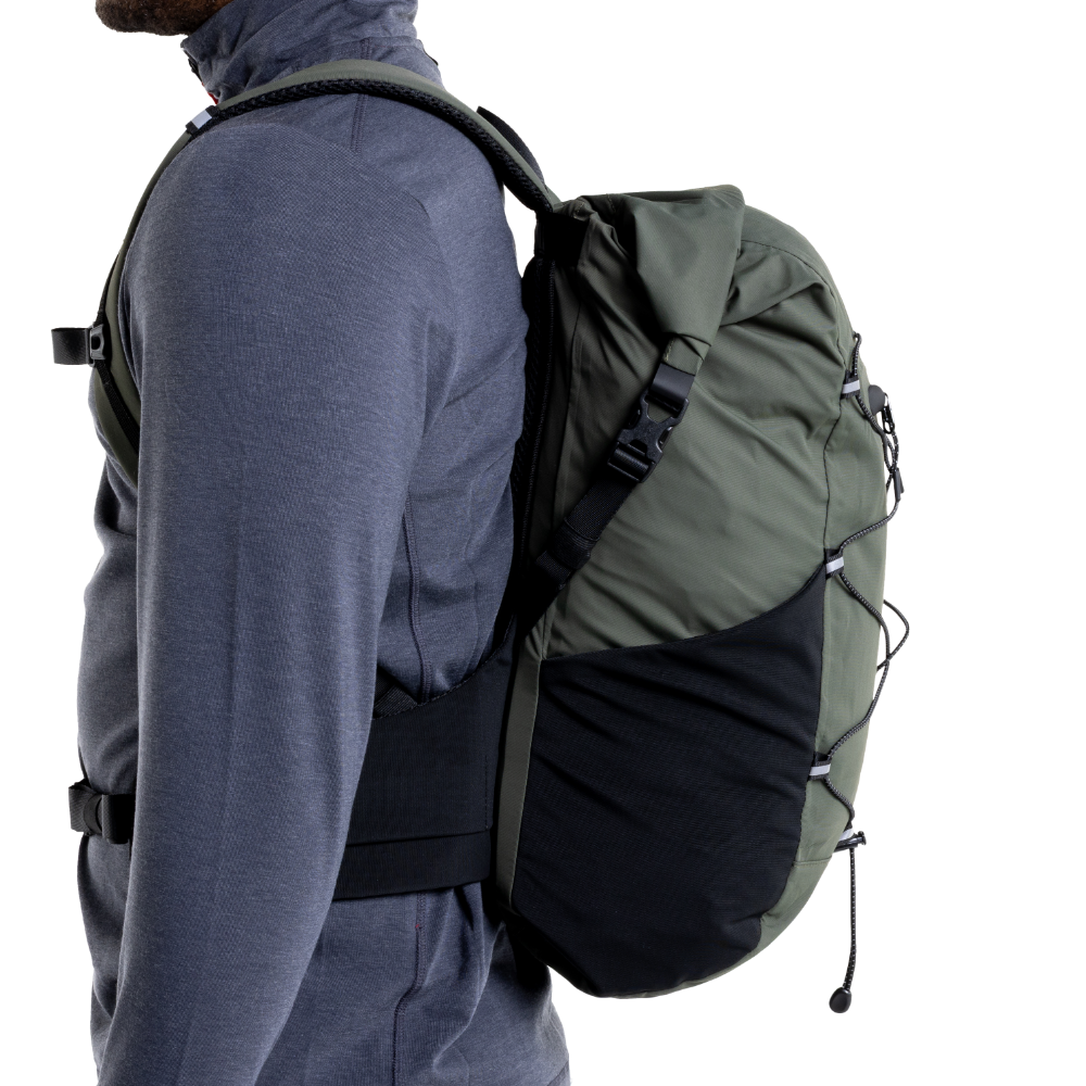 Lightweight Waterproof Backpack 22L - Olive Green