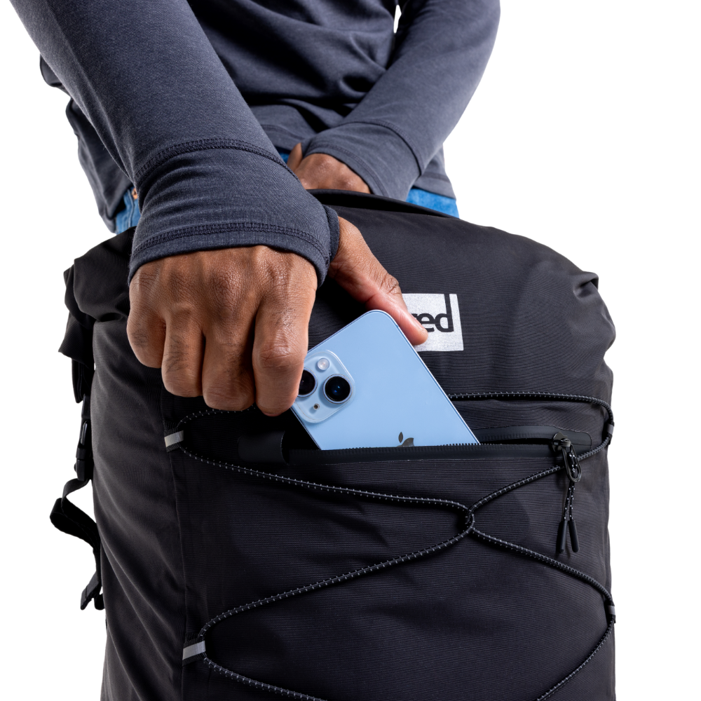 Lightweight Waterproof Backpack 35L - Obsidian Black
