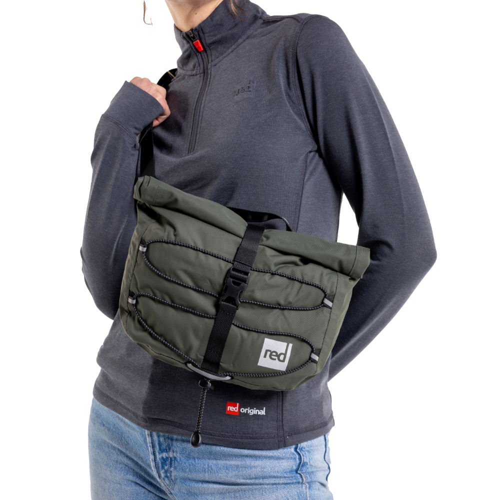 Lightweight Waterproof Crossbody Bag 7L - Olive Green