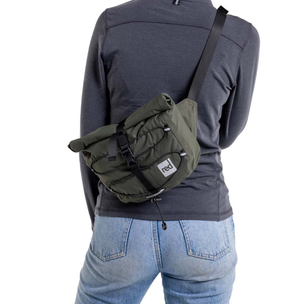 Lightweight Waterproof Crossbody Bag 7L - Olive Green
