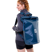Waterproof Roll Top Dry Bag Backpack - Deep Blue