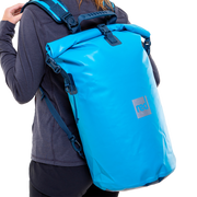 Waterproof Roll Top Dry Bag Backpack - Ride Blue